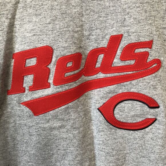 Cincinnati Reds T-Shirt Mens Large Gray Red Stitched Logo Baseball Sports Casual - Picture 3 of 9